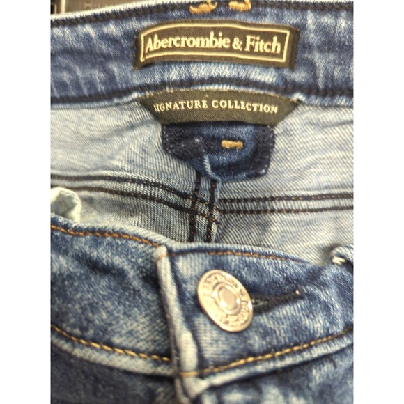 Abercrombie & Fitch Womens MidRise Jeans 10 Distressed Ankle Denim Whimsy Boho - Picture 3 of 7